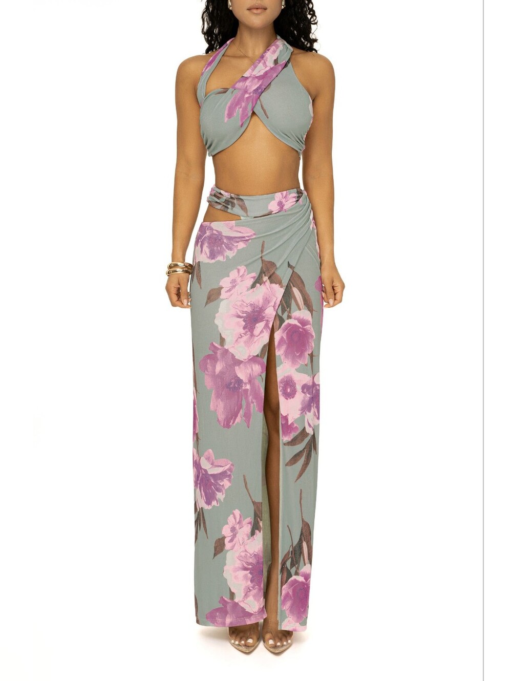 Jluxlabel New Age Crop Top & Skirt Set